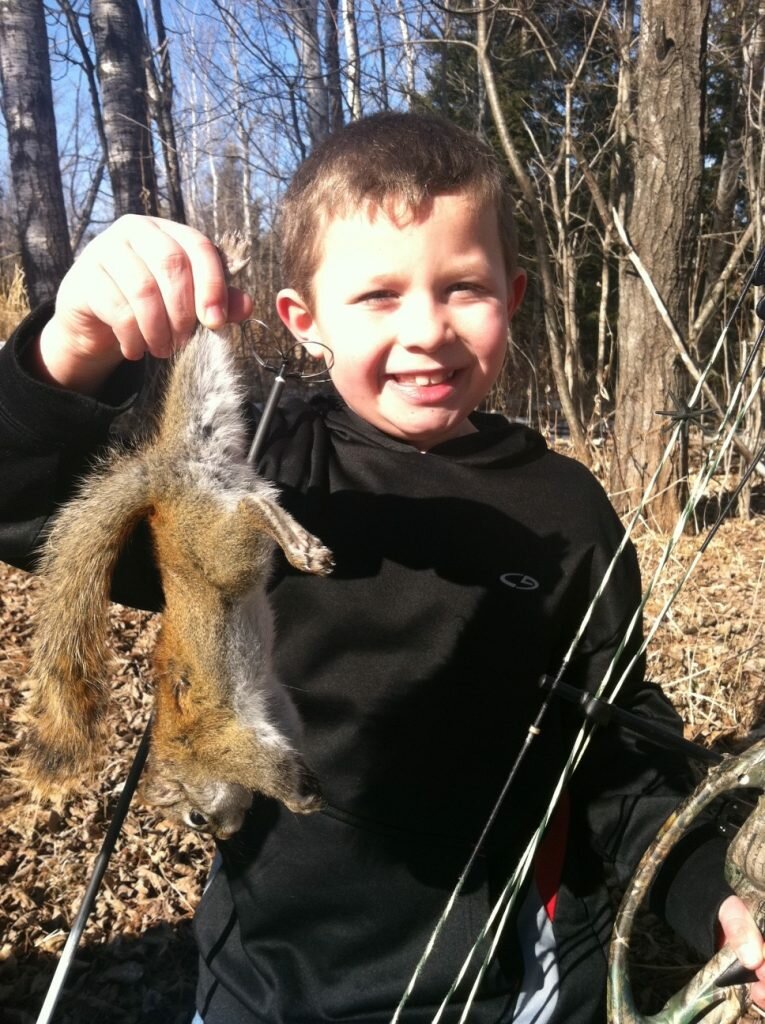 child-bow-hunting